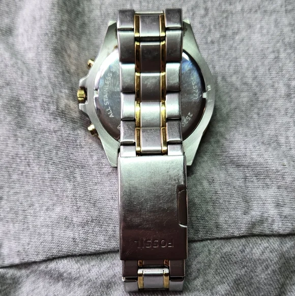 Fossil Garrett FS5771 Gold and Silver Chronograph Watch - Picture 5 of 5